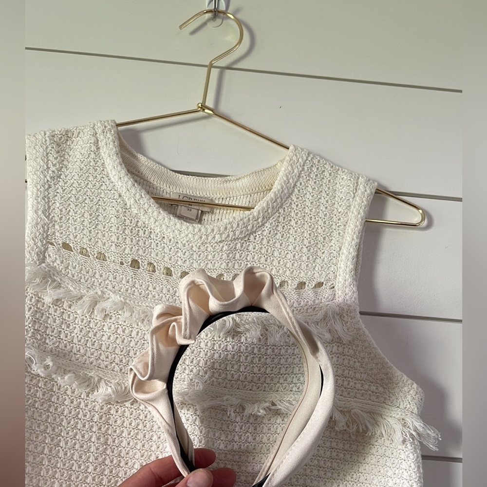 J.Crew Tweed Top with Headband